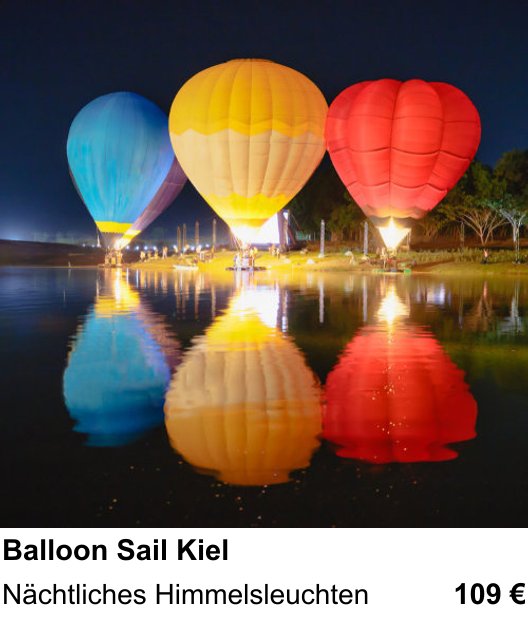 Technischer Foto-Workshop für Aufnahmen zu Balloon Sail Kiel: Nächtliches Himmelsleuchten