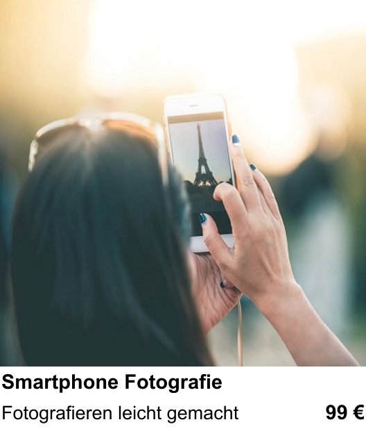 Fotografieren lernen in Darmstadt mit Smartphone Fotografie