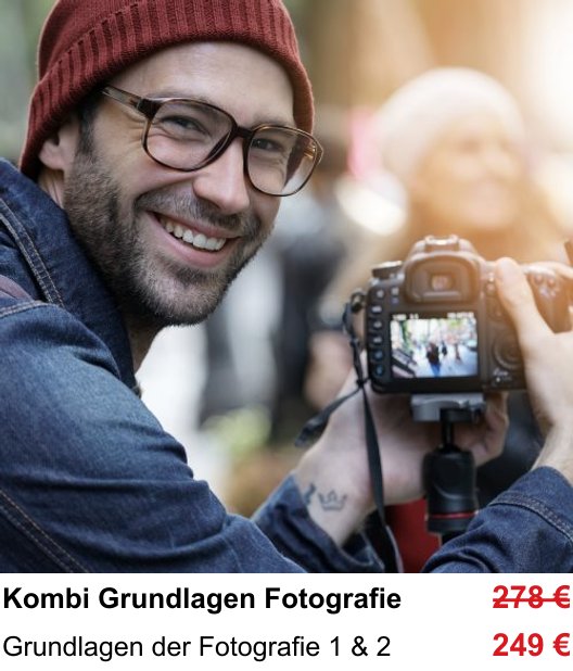Fotografieren lernen in Darmstadt mit Grundlagen Fotografie kompakt