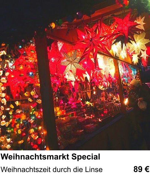Fotografieren lernen in Darmstadt mit Weihnachtsmarkt Special