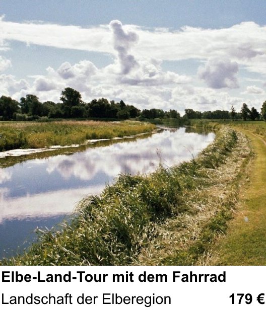 Technischer Foto-Workshop für Aufnahmen zu Elbe-Land-Tour mit dem Fahrrad: Landschaft der Elberegion