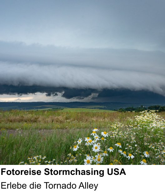 Technischer Foto-Workshop für Aufnahmen zu Fotoreise Stormchasing USA: Erlebe die Tornado Alley