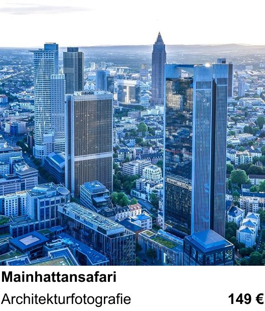 Technischer Foto-Workshop für Aufnahmen zu Mainhattansafari: Architekturfotografie