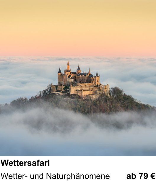 Technischer Foto-Workshop für Aufnahmen zu Wettersafari: Wetter- und Naturphänomene